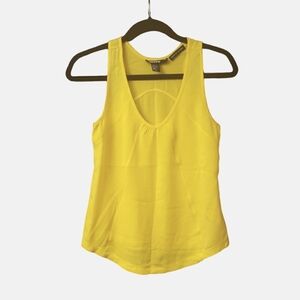 DKNY Yellow Silk Tank
